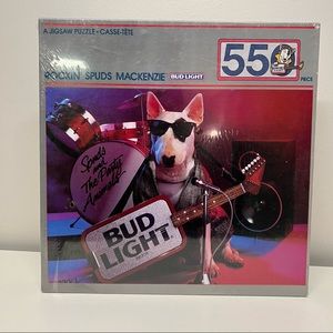 Rockin' Spuds MacKenzie Party Animal Bud Light 550 Pc Jigsaw Puzzle Sealed
